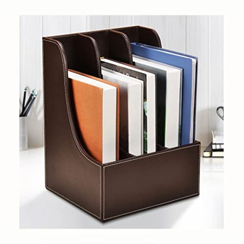 Yuidaaavzz Catalog Racks Office Organizer 3 Layers Folder File Classification Bookshelf File Storage Rack for School Office Black