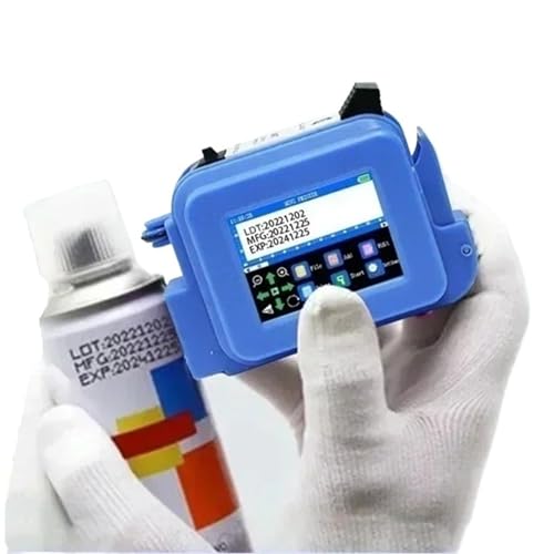 SHIHUANI 12.7mm Portable Mini Inkjet Printer with Fast Dry Ink for Logo Expire Date QR Barcode Batch Number Label(Without Ink,US)