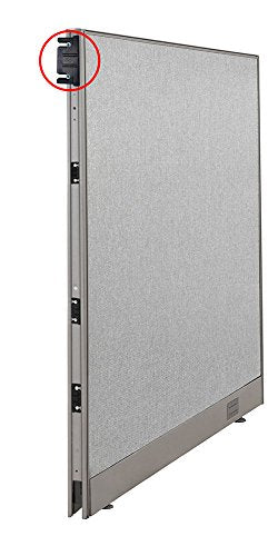 GOF Single Office Partition, Large Fabric Room Divider Panel, Custom Built Workstation 24" W x 48" H