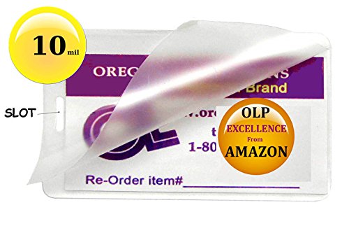 Thermal Laminating Pouches 10 Mil Luggage Tag/ID 2.5” x 4.25” 500/pk +Slot