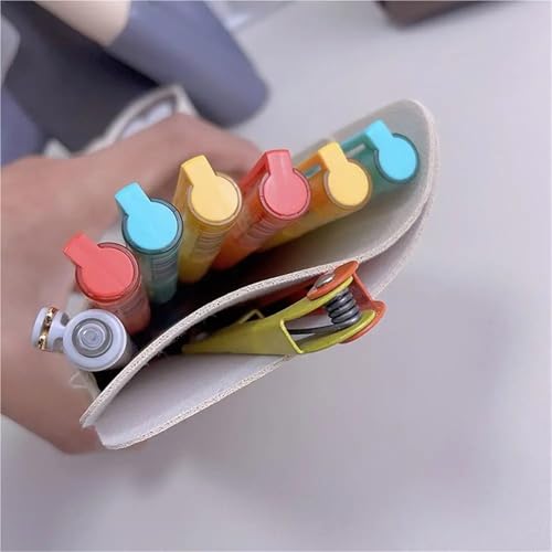 Superhao Pocket Protector 10 PCS Large Capacity Double-Layer Pen Pouch Pencil Case Clothes Pocket Bags Leak-Proof Protector Office for Hospital School Office(Color09)
