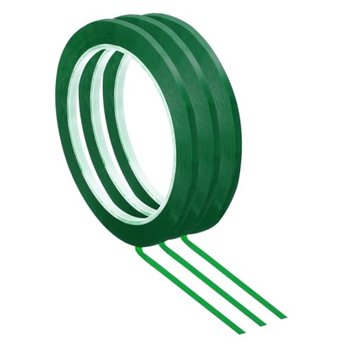 Whiteboard Pinstripe Tape 10roll 66m Whiteboard Tape Art Dry Erase Board Pinstripe Thin for Graphic Chart Grid Drafting Electrical Marking(Green,10PCS_2.5MM)