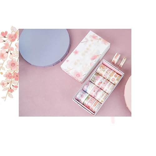 UOHLCX 20 Pcs/Set Washi Tape Set Adhesive DIY Scrapbooking Sticker Label Stationery