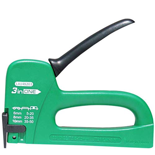 staplers Office Nail Gun Upholstery Framing Rivet Staple Guns Kit Furniture Stapler for Wood Door Nailers Rivet Tool Gift with Needles Standard Stapler (Color : B) (A)