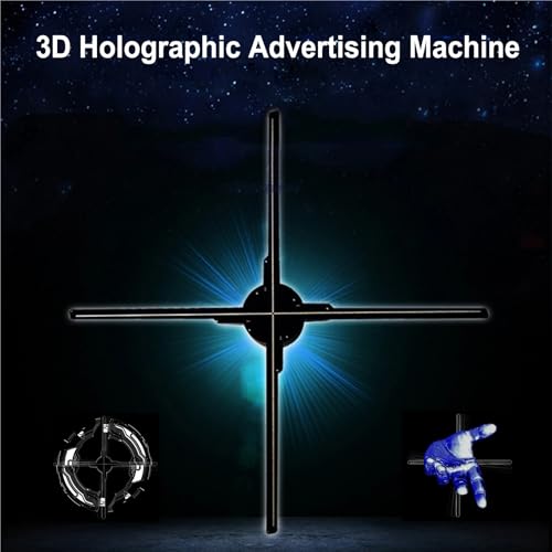 65cm Holographic Projection Commercial Advertising Light 3D Projector Fan Display Support Image Video