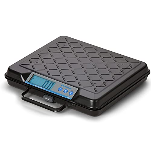 Brecknell - Portable Electronic Utility Bench Scale, 250lb Capacity, 12 x 10 Platform