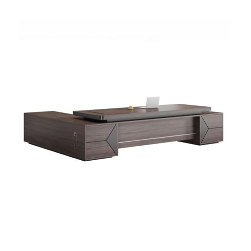 LINKIO Home Office Desks Boss Modern Office President Desk Single Supervisor Manager Desk Large Desk Computer Table Desk