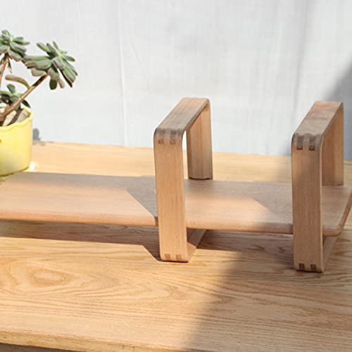 TOMYEUS Bookshelf Wooden Bookshelf Floor Standing Bookcase Bookshelf Simple Student Desktop Bookshelf Wooden Small Desk Shelves Book Storage Rack Freestanding Bookshelves Tree Bookshelf