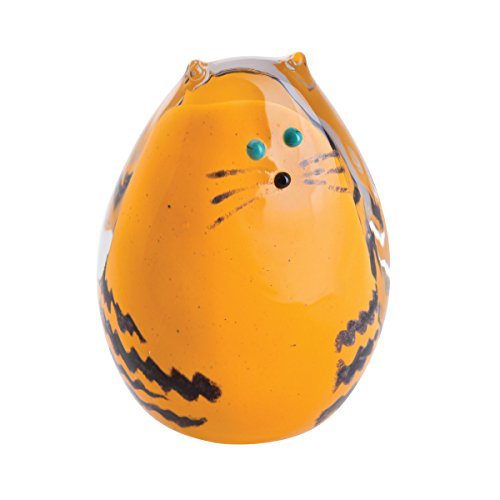 Caithness Glass Purrfect Ginger Cat Paperweight | Handsome Ginger Cat Comes to Life Inside This Hand-Sculpted Crystal Paperweight | 105mm x 75mm | Handcrafted in Scotland | Ornamental | Boxed