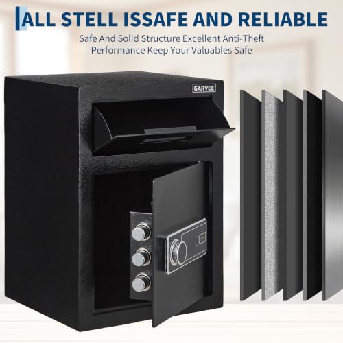Hosslly Drop Safe Money Safe Box with Quick Deposit Slot