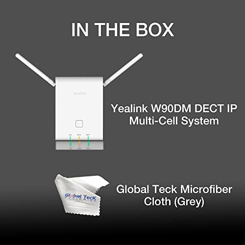 Yealink W90DM DECT IP Multi-Cell System Base with Microfiber Cloth