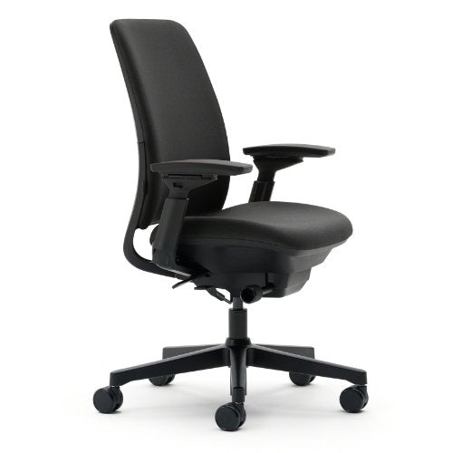Steelcase Amia Office Chair, Most Comfortable Sit, Buzz2 Black Fabric