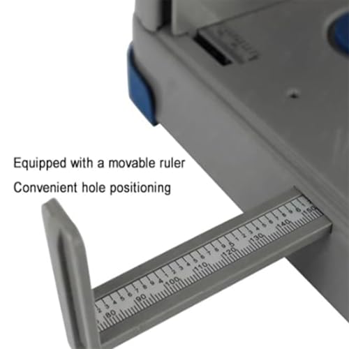 Acivirdde Heavy-Duty Single-Hole Punch with Extendable Ruler, Punching Thickness Up to 30mm, Suitable for Paper and Plastic Binding. (3mm)