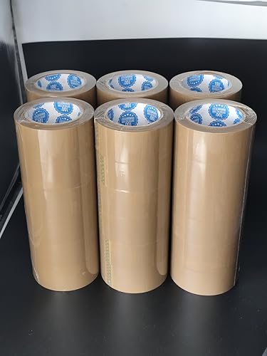 Packaging Tape 3 inch Wide 110 Yards Heavy Duty - 24 Rolls Brown Shipping Tape for Packing, Strong Adhesive Carton Sealing Tape for Moving and Mailing Boxes, Commercial Grade Packing Supplies