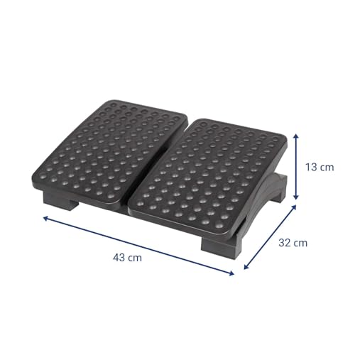 MAUL Maul Step Duo Ergonomic Office Footrest Black