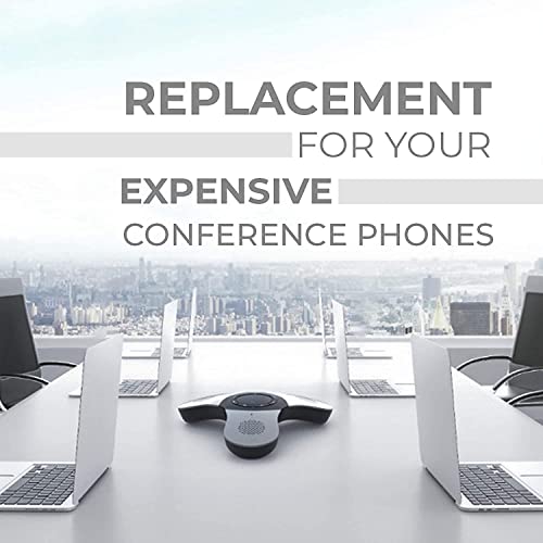Conference Speaker and Microphone, 360° Voice Pickup, Noise Reduction