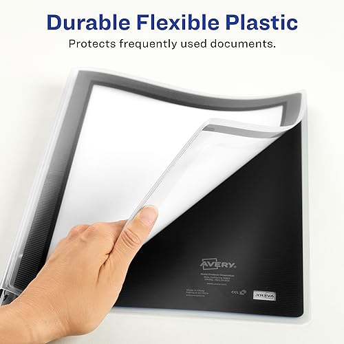 Avery® Flexi-View® 3 Ring Binders, 0.5" Rings, 12 Assorted Binders