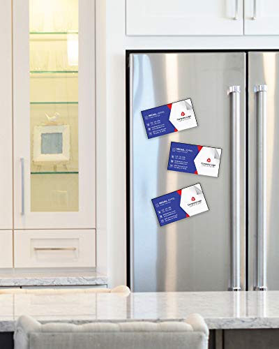 1,000 Self Adhesive Magnetic Business Card Magnets 20 mil Peel and Stick. Free Shipping!