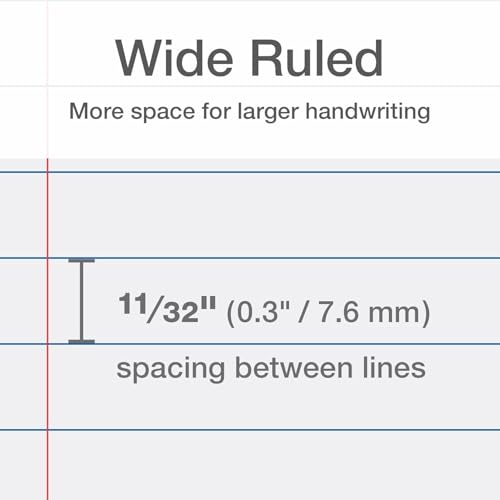 Oxford Reinforced Lined Loose Leaf Notebook Paper, Wide Rule, 500 Sheets