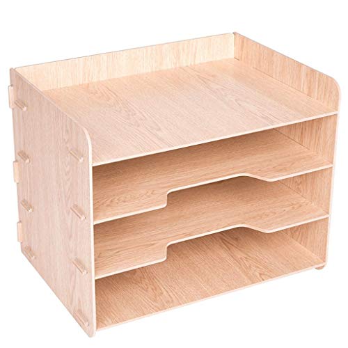 GVRMLDF File Manager - 4 Tier Desk Organizer and Storage for Students School & Office Supplies Holder for Desktop