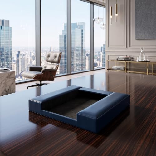 Dacasso A4690 Leatherette Enhanced Conference Room Organizer Leatherette Conference Room Organizer, Navy Blue