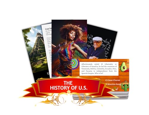 120-PCS Hispanic Heritage Month Educational Trivia & Flashcards, Posters, Worksheets & Banners BDL for Schools & Events | On Hispanic Arts & Culture, Sports, STEM, Activism & More