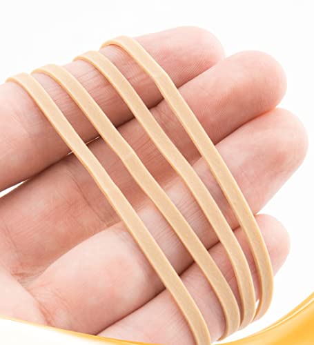 BILINNY Rubber Bands Size 33, Bulk Pack of 5lb, Tan Rubber Bands, 3.5"x1/8"