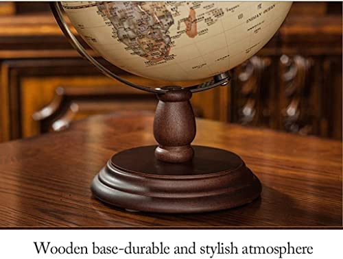 POCHY Practical Globe Metal Bracket Educational Globe Raised Relief Geographic Globes Creativity World Globe for Home Office Shelf Desktop Display Beautifully Decor