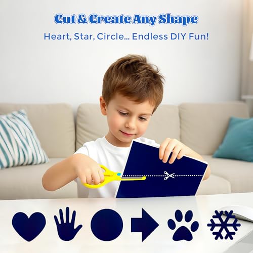 Temperature Trace Color-Changing Heat Sensitive Wall Sticker – 10"x12" DIY Cuttable Thermo Decal, Touch-Activated Temperature Panel for Kids’ Crafts, Sensory Play, Classroom Decor & More