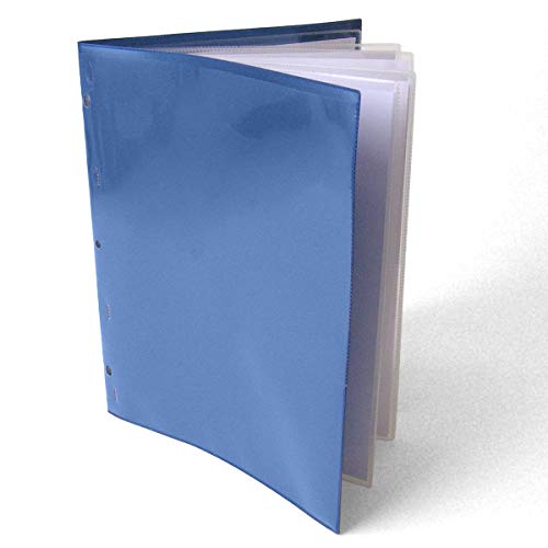 StoreSMART - 9 1/4" x 11 3/4" Multi-Pocket Folder for Commerical Truck Drivers - Metallic Blue - Six-Page - 10 Pack - ZR8008-TRUCK-MB-10