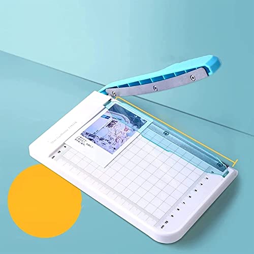 KouRy Paper Trimmer, Guillotine Paper Cutter, 10 Sheet Capacity (Blue)