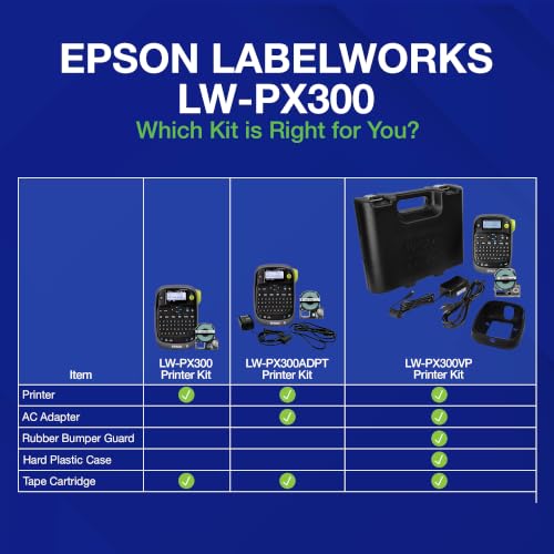 LABELWORKS Epson LW-PX300 Industrial Label Maker - Portable Handheld