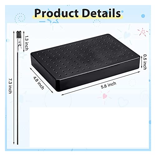 ISSUA Painting Stand Base Holder and 24 Pcs Alligator Clip Sticks and for Modeling Parts for DIY Card Photo Memo Kindly