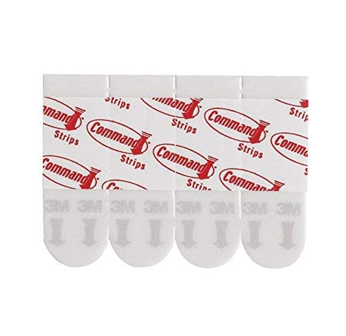 3M Command Poster Strips, 2-2/16" x 3/4", 4 Strips Per Pack, Box of 25 Packs