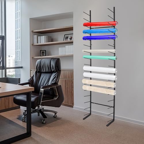 Wall File Organizer - Large Capacity Hanging Wall Organizer for Office & Home, Metal Wall Mount File Holder, Holds Letter/A4/Legal Size Documents