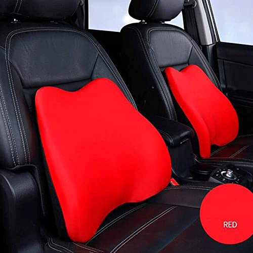 UIOLCFF Lumbar Pillow-Waist Support Pillow, Memory Foam Back Cushion for Car Seats, Office/Computer Chairs and Wheelchairs for Pain Relief