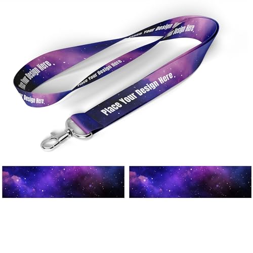 Handwerke 400 Pieces Custom Design Breakaway Lanyards Personalized Polyester Neck Straps with Logo, Text, Name for Women Men, Office, Company, School, Event
