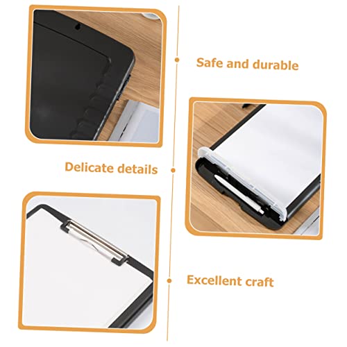 folders, File Folder, Storage Clip for A4 Holder Acrylic Writing Clipboards Plastic Folder Document Clip Plastic Document Folders Pouch Pp Clipboard Clip Light Office(36.5X25X3CMx4pcs)