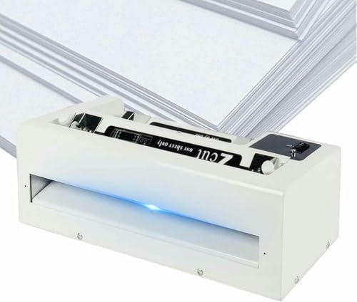 JYETAXDISS Paper Cutter Paper Trimmer, Electric Business Card Cutting Machine, Cardstock Cutting Tool, Adjustable Margin 9-12mm, Cutting 30 Cards/min