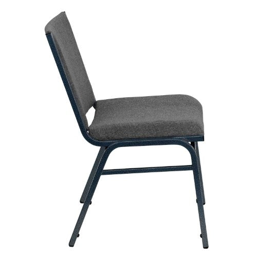 EMMA + OLIVER Heavy Duty Gray Fabric Stack Chair