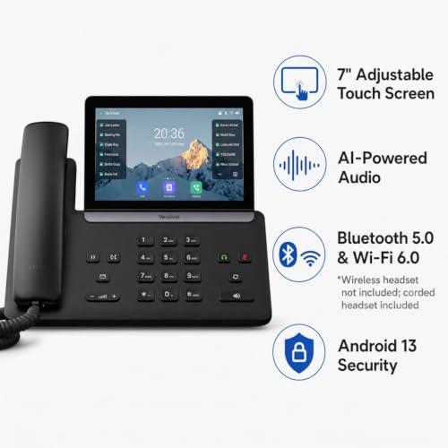 Yealink SIP-T88W 16-Line VoIP Phone with 7" Touchscreen & Wi-Fi 6