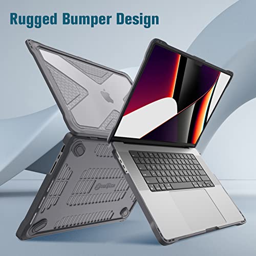 Fintie Rugged Case for MacBook Pro 16 Inch, Gray