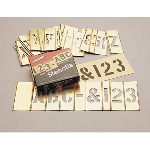45-Piece Combination Letter and Number Stamp Set