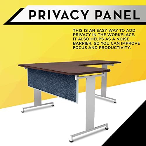 OBEX Acoustic Table Mounted Modesty Desk Privacy & Sound Absorbing Panel for Office Cubicles, 18" x 72", Graphite