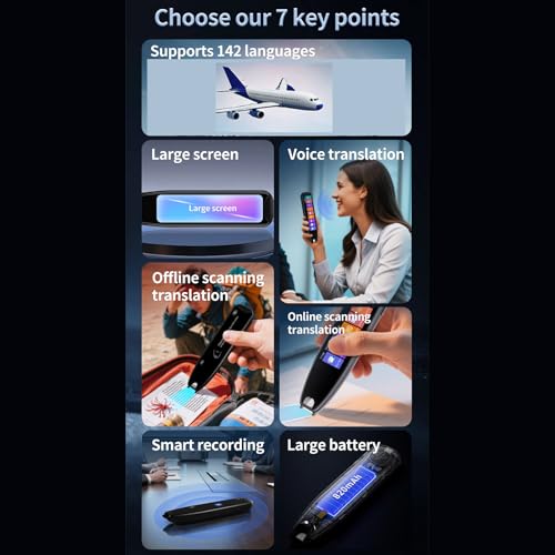 Smart Scanning Conversion Pen with Simple to Use Design Perfect for Museums and Exhibitions Without Internet Denial Internet Transcriber