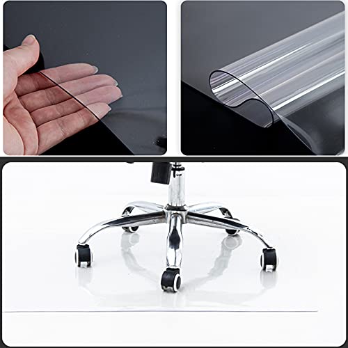 Perfect Office Chair Mat,PVC Non-Slip Protector Mat,Transparent Carpets,Floor Protector Mat,Heavy Duty 2mm Thick,for Under Office Chair,Hard Floor,Home,Multiple Sizes (120x210cm/47.2x82.7in)