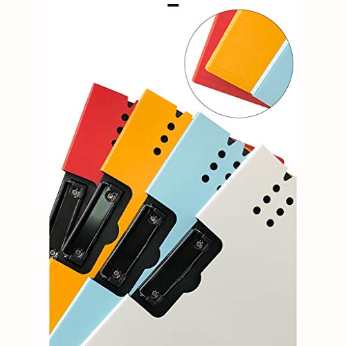 File Organizer Foldable Clipboard Plastic Clipboards Profile Clip File Folder 360 Degree Flip Writing Pad A4 Letter Size Classroom/Office Supplies 9.6" X 12.8"in File Folders ( Color : Orange )