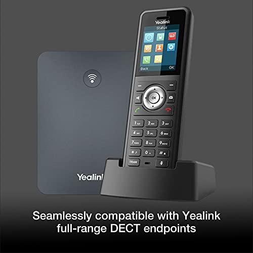 Yealink W79P DECT Phone System - IP Cordless Business Phones Compatible with Internet Phone Wireless voip Phones, Global Teck Cloth