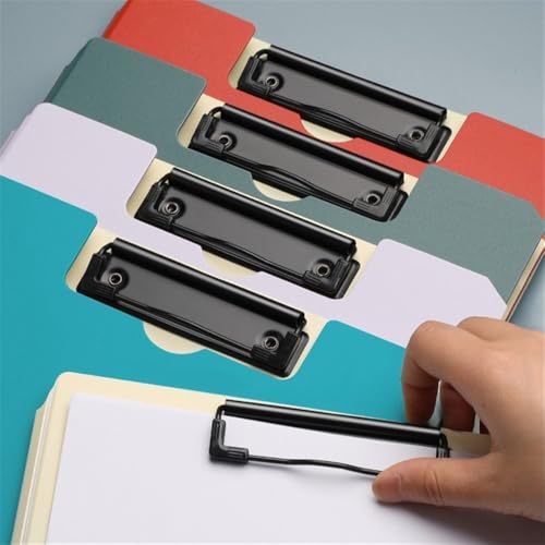 Filing Envelopes 3 Pcs PP Foldable Cover Clipboard Folder Sturdy Double Clip Folder Contract File Organizer Binder Office Supplies Plastic Folders