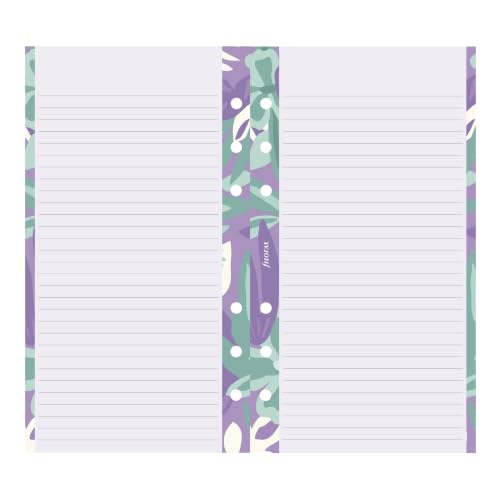 Filofax Calendar Diary Refill, Personal/Personal Compact Size, Week-to-View, Illustrated Floral Diary Pack with Four-Color Print Design, Multilingual: Five Languages, 2027 (C6341-27)